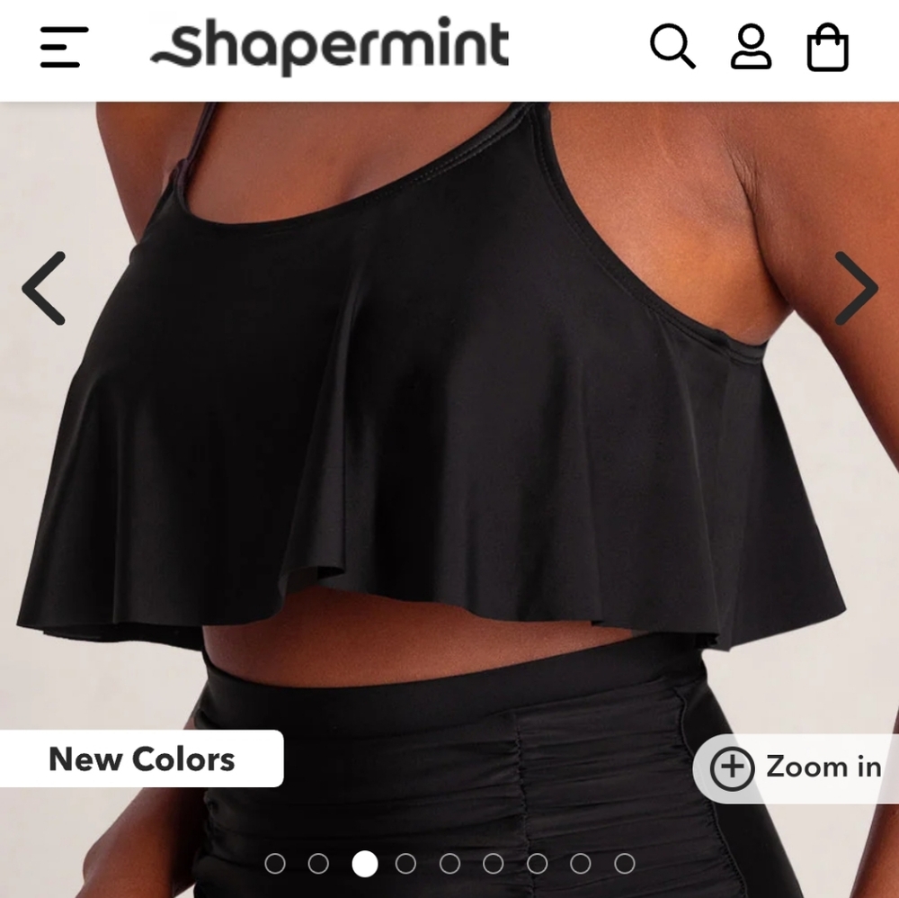 Shapermint Swim Flutter Top Medium